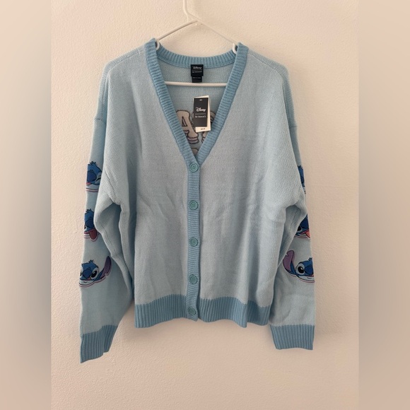 Her Universe Disney Lilo & Stitch Stay Weird Skimmer Cardigan NWT Size Large - Picture 2 of 13